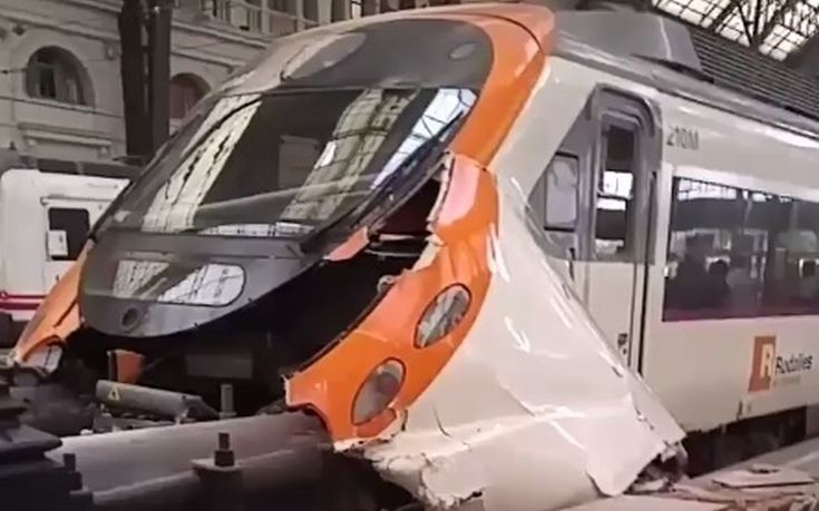 EKTAKTO – Σιδηροδρομικό ατύχημα με 48 τραυματίες στη Βαρκελώνη – Δείτε το βίντεο